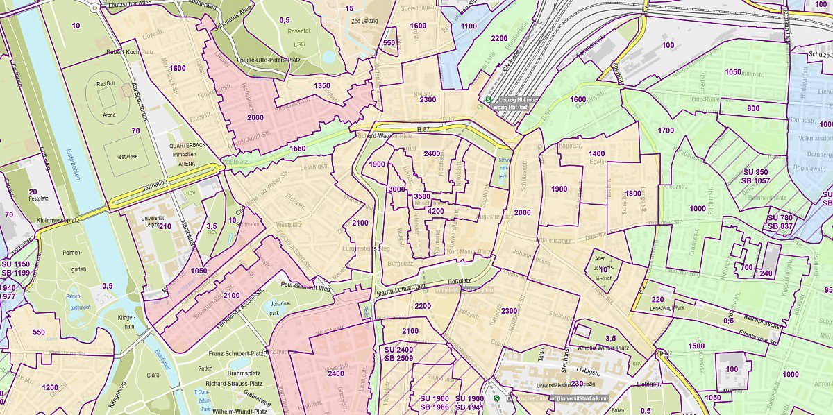 Bodenrichtwert Karte Leipzig