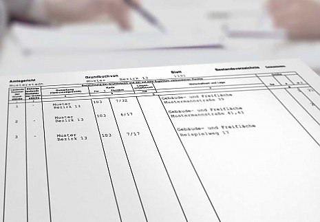 Grundbuchamt Leipzig Grundbuchauszug