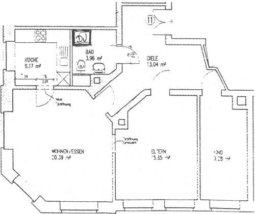 Grundriss Etagenwohnung Leipzig