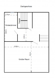 Grundriss-DG WOHN- UND GESCH�FTSHAUS IN COLDITZ - RENOVIERUNGSBED�RFTIG + KEIN DENKMALSCHUTZ