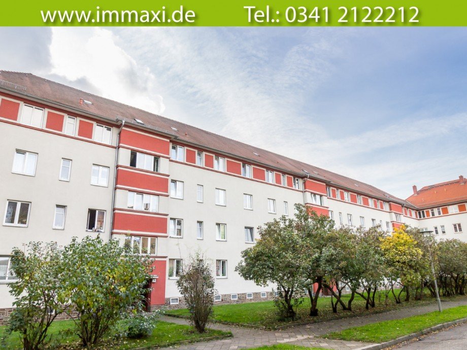 Hausansicht-vorn-Eigentumswohnung-Fliederhof-Leipzig2 Etagenwohnung Leipzig