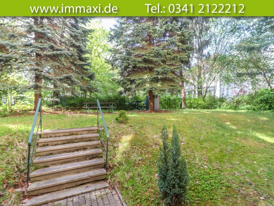 gro�er-gr�ner-Innenhof Etagenwohnung Leipzig