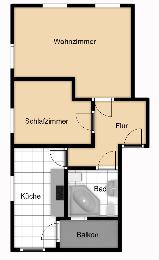 Grundriss Etagenwohnung Leipzig