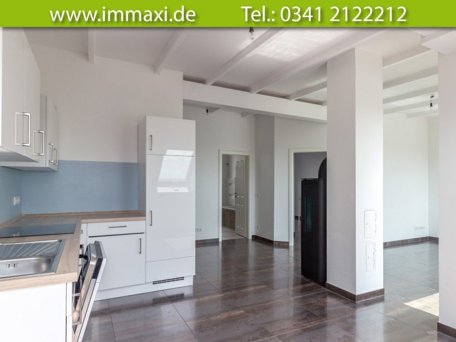 Wohn-und-Essbereich-(3) Dachgeschosswohnung Leipzig