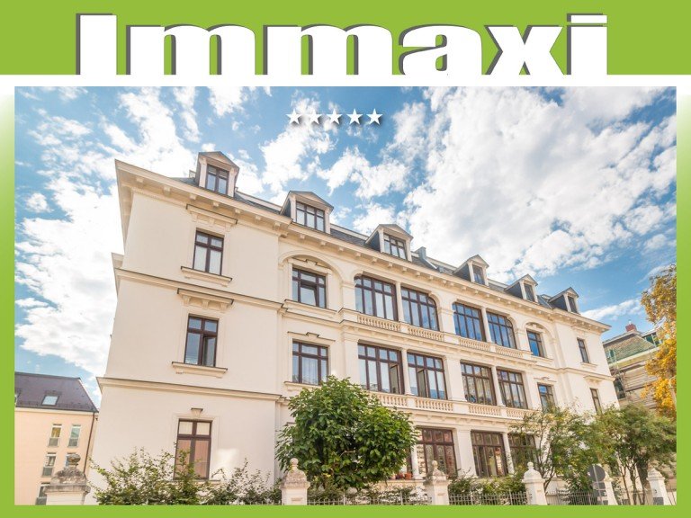 Hausansicht-P�litzstra�e-Leipzig Leipzig - Gohlis-S�d Etagenwohnung GOHLIS S�D + 3 RAUM WOHNUNG + PARKETT + STUCK + WINTERGARTEN