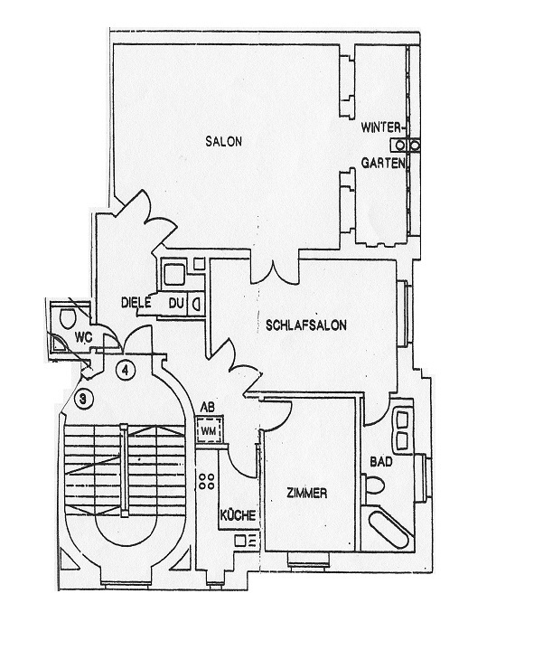 Grundriss Etagenwohnung Leipzig