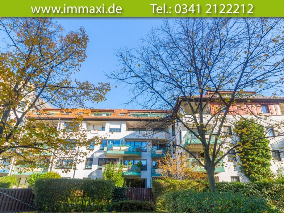 Hausansicht-S�dseite Eigentumswohnung Plagwitz Etagenwohnung Leipzig