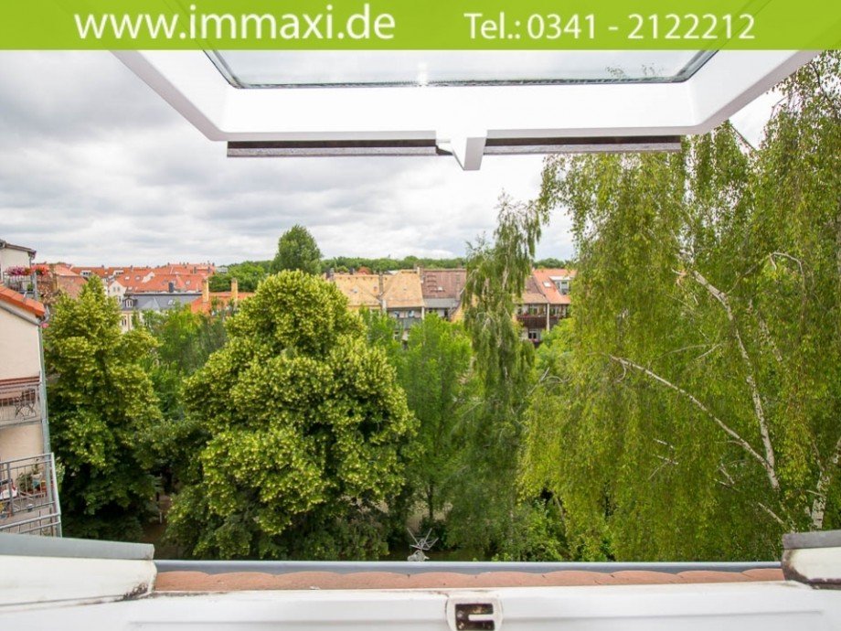 Ausblick Dachgeschosswohnung Leipzig