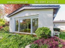 Bungalow-Ansicht-Ostseite LEIPZIG GROSSZSCHOCHER + WOCHENENDGRUNDST�CK MIT BUNGALOW + DIREKT AM WASSER