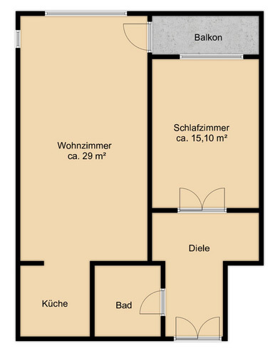 Grundriss Etagenwohnung Leipzig