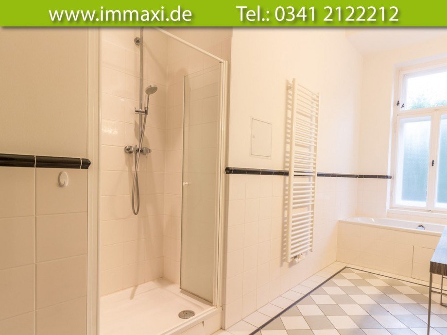 Badezimmer Dusche Etagenwohnung Leipzig