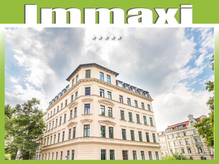 Hausansicht-Flossplatz-13 Leipzig - Zentrum-S�d Etagenwohnung ZENTRUM S�D + 4 RAUM + AUFZUG + BALKON + NEU RENOVIERT