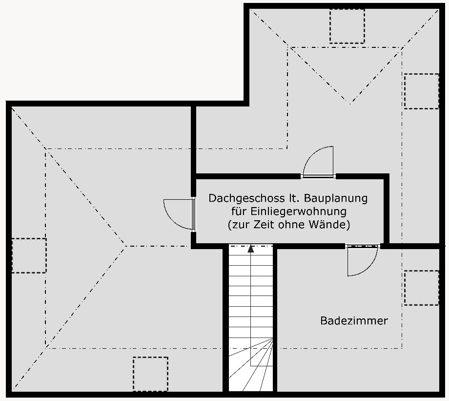 Grundriss-Dachgeschoss Einfamilienhaus Markkleeberg