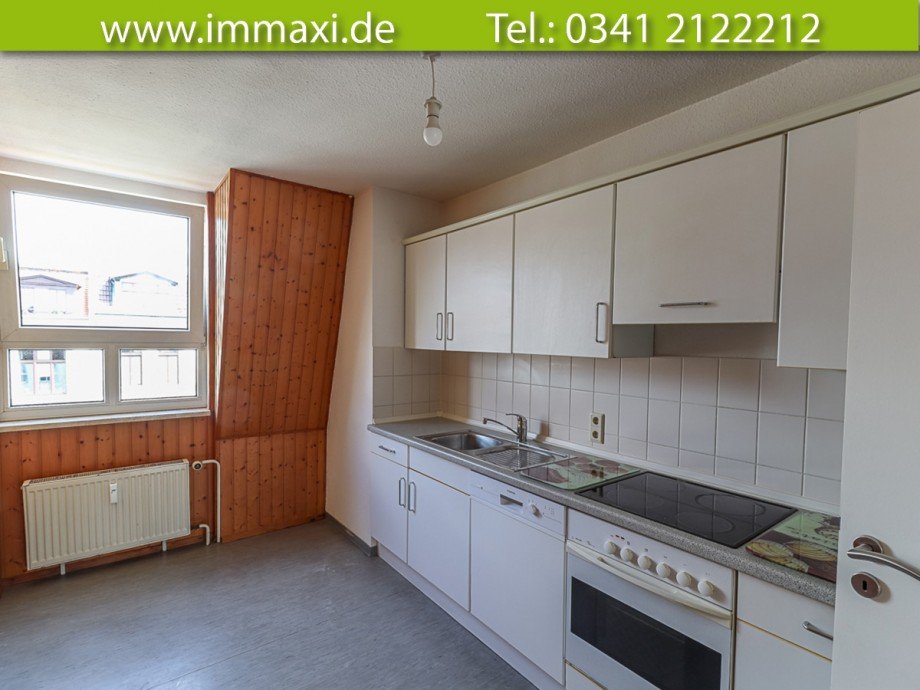 K�che-mit-Einbauk�che Dachgeschosswohnung Leipzig