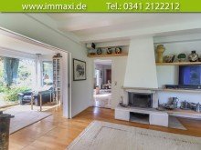 Wohnbereich-mit-Blick-zum-Esszimmer LEIPZIG GROSSZSCHOCHER + WOCHENENDGRUNDST�CK MIT BUNGALOW + DIREKT AM WASSER