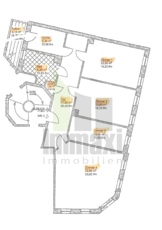 Grundriss-neu Etagenwohnung Leipzig