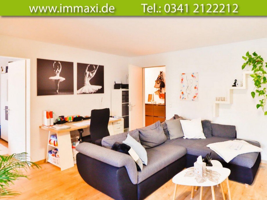 Wohnzimmer Etagenwohnung Leipzig