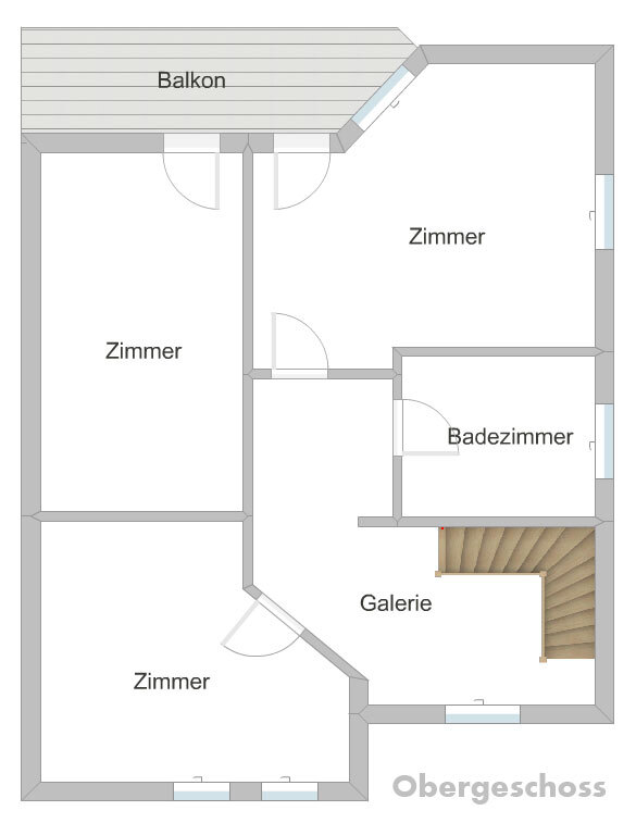 Grundriss Obergeschoss Einfamilienhaus Markranst�dt