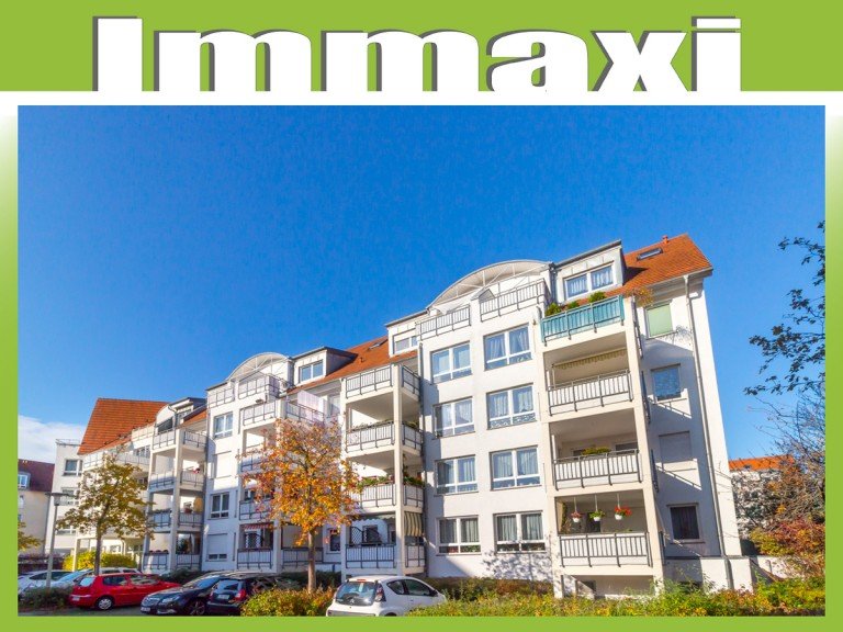 Hausansicht-Dachgeschoss-Maisonette-Wohnung-Paunsdorf-mieten Leipzig - Paunsdorf Dachgeschosswohnung HEITERBLICK + 3 RAUM + DACHGESCHOSS + MAISONETTE + BALKON + STELLPLATZ