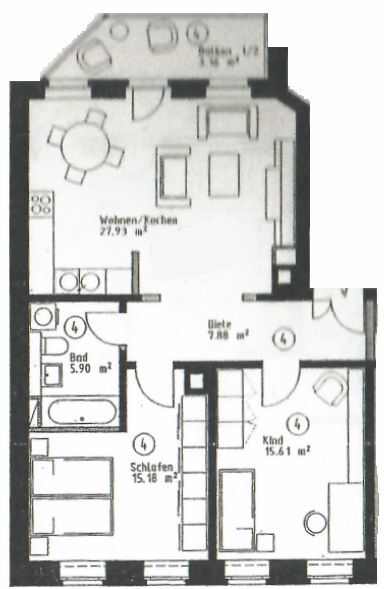 Grundriss Etagenwohnung Leipzig