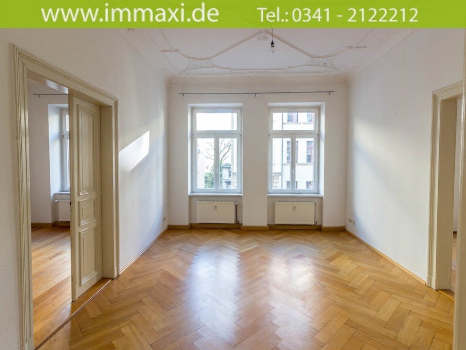 Wohnzimmer (4) Etagenwohnung Leipzig