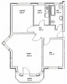 Grundriss GROSSP�SNA + EIGENTUMSWOHNUNG + 3 ZIMMER + BALKON