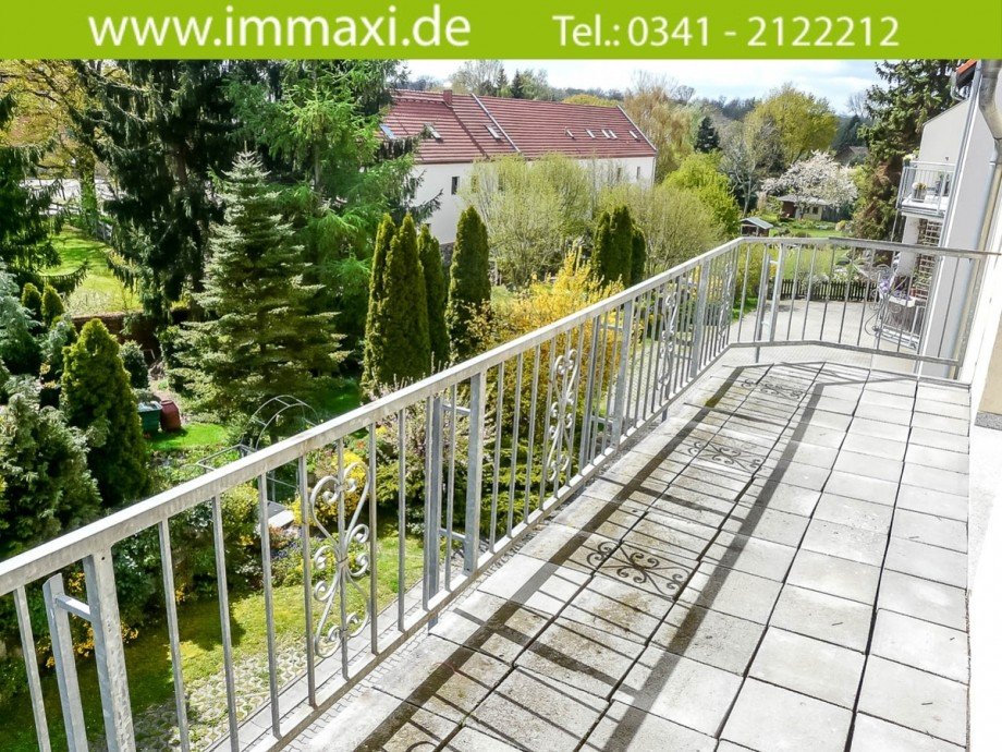 Balkon 1OG rechts Mehrfamilienhaus Leipzig