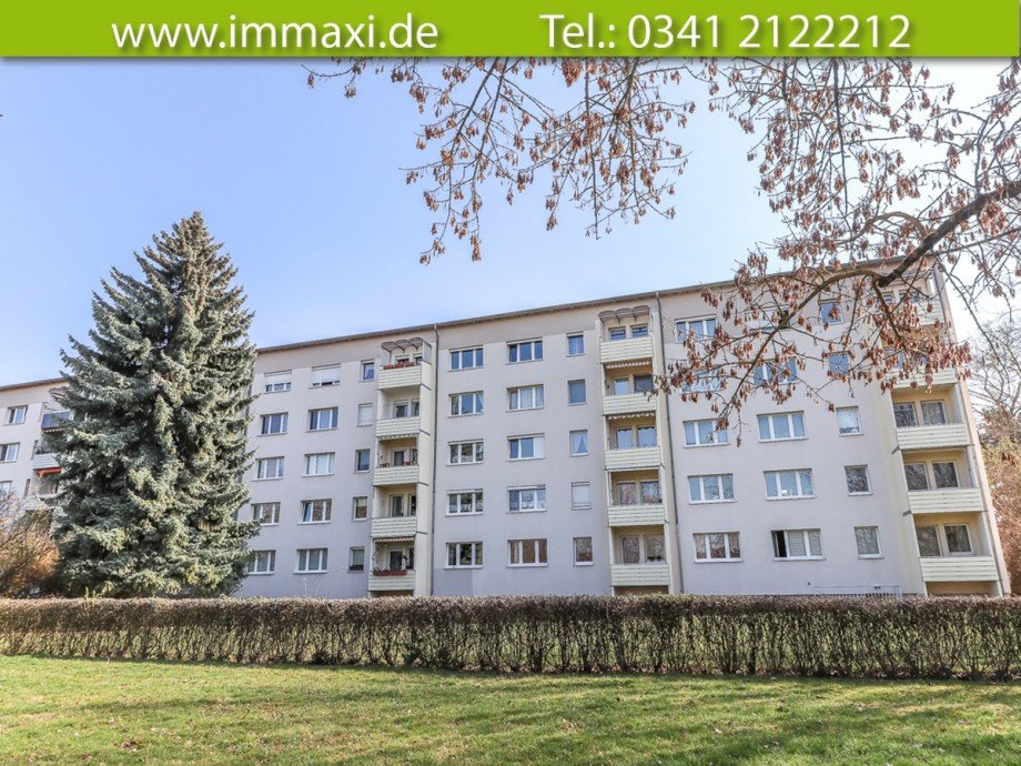 Hausansicht-R�ckseite Etagenwohnung Leipzig