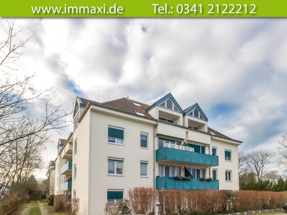 Hausansicht-Nordseite Etagenwohnung Leipzig