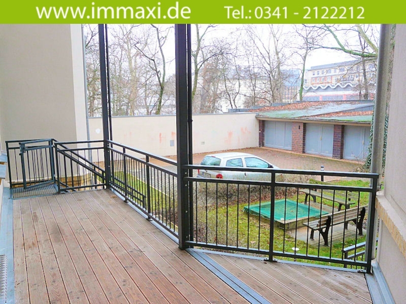 Balkon (1) Erdgeschosswohnung Leipzig