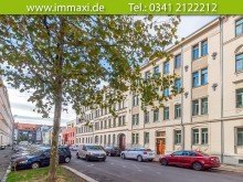 Hausansicht-Eigentumswohnung-Lindenau-Stra�enseite LINDENAU 2 RAUM WOHNUNG AM KARL HEINE KANAL + BALKON + GARTEN