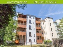 Hausansicht-R�ckseite GOHLIS S�D + 1 RAUM WOHNUNG + VERMIETET +  PARKETT + KLEINER BALKON