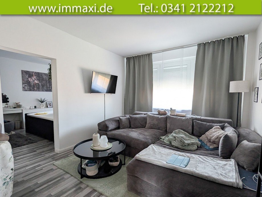 Wohnzimmer Etagenwohnung Leipzig