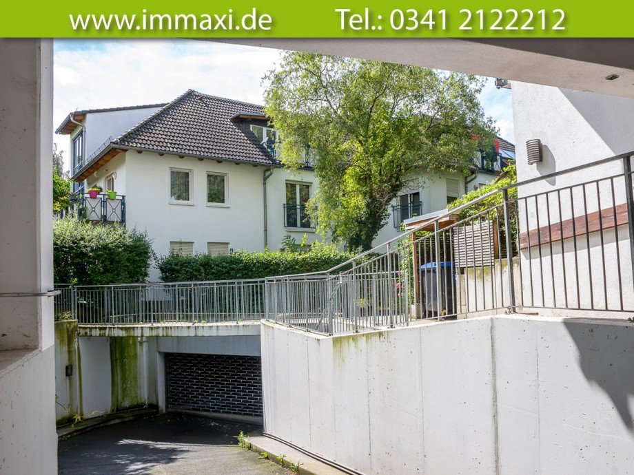 Einfahrt-Tiefgarage-und-Hinterhaus Maisonettewohnung Leipzig