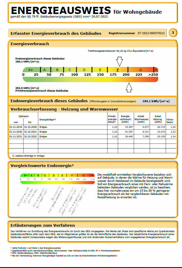 Energieausweis Einfamilienhaus Wei�enfels