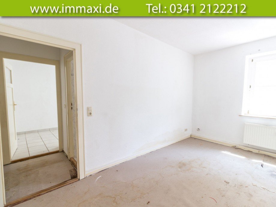 Wohnzimmer Erdgeschosswohnung Leipzig