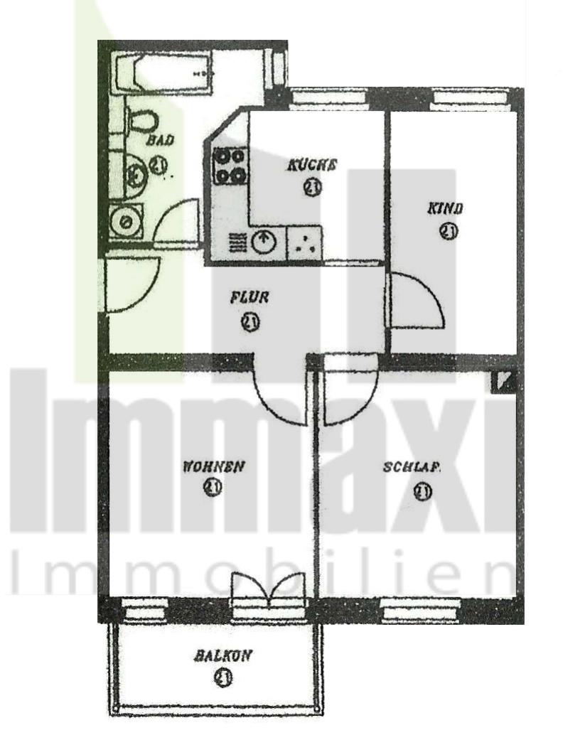 Grundriss Etagenwohnung Leipzig