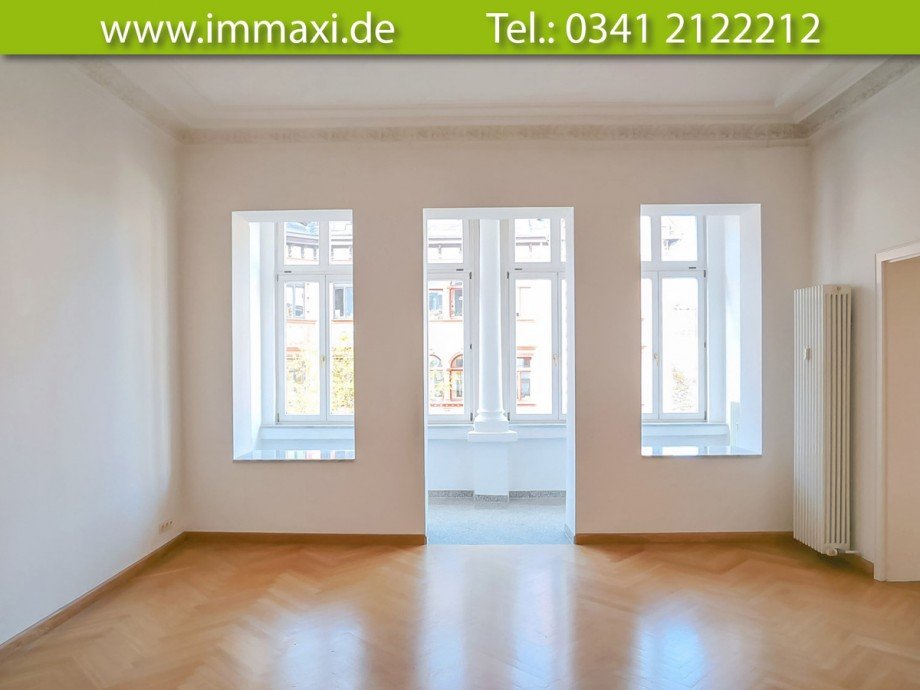 Wohnzimmer-(2) Etagenwohnung Leipzig