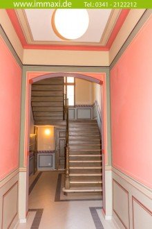 Treppenhaus (2) GOHLIS S�D + 2 ZIMMER ERSTBEZUG + BALKON + PARKETT