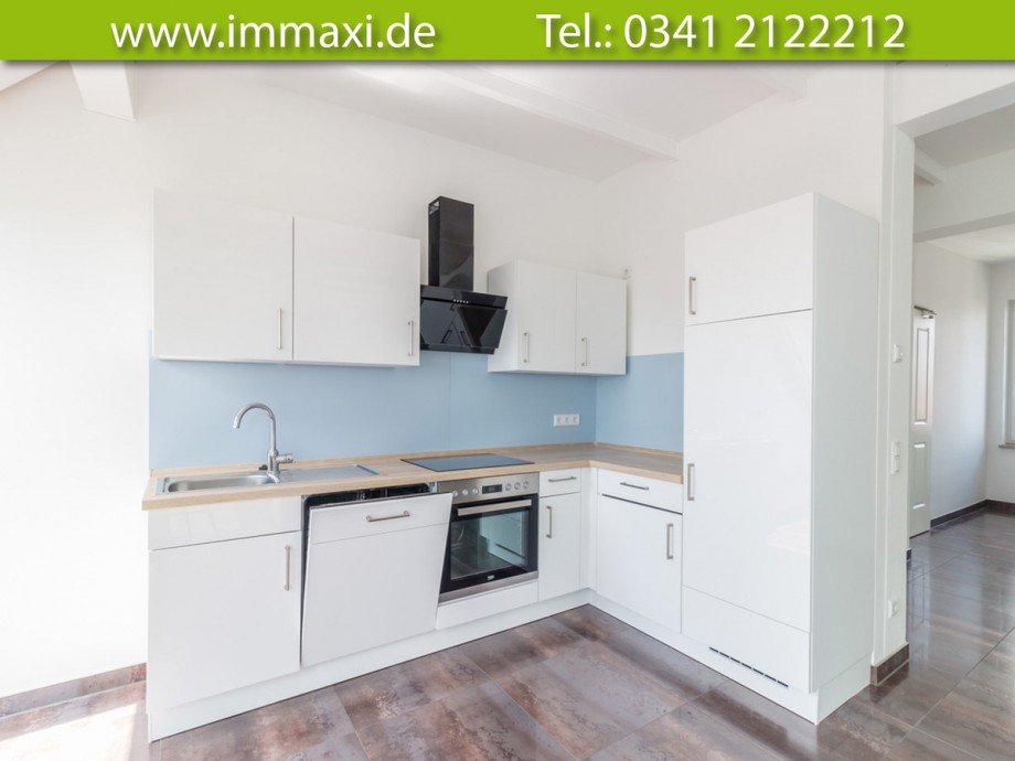Einbauk�che Dachgeschosswohnung Leipzig