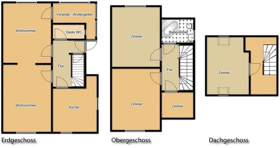 Grundrisse Doppelhaush�lfte Leipzig