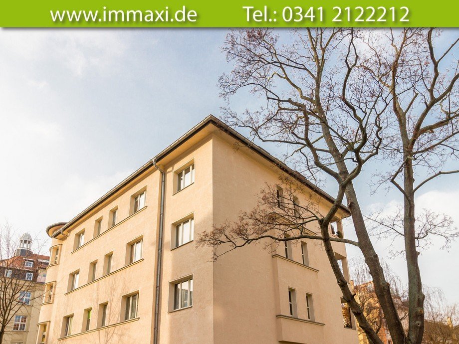 Hausansicht Etagenwohnung Leipzig