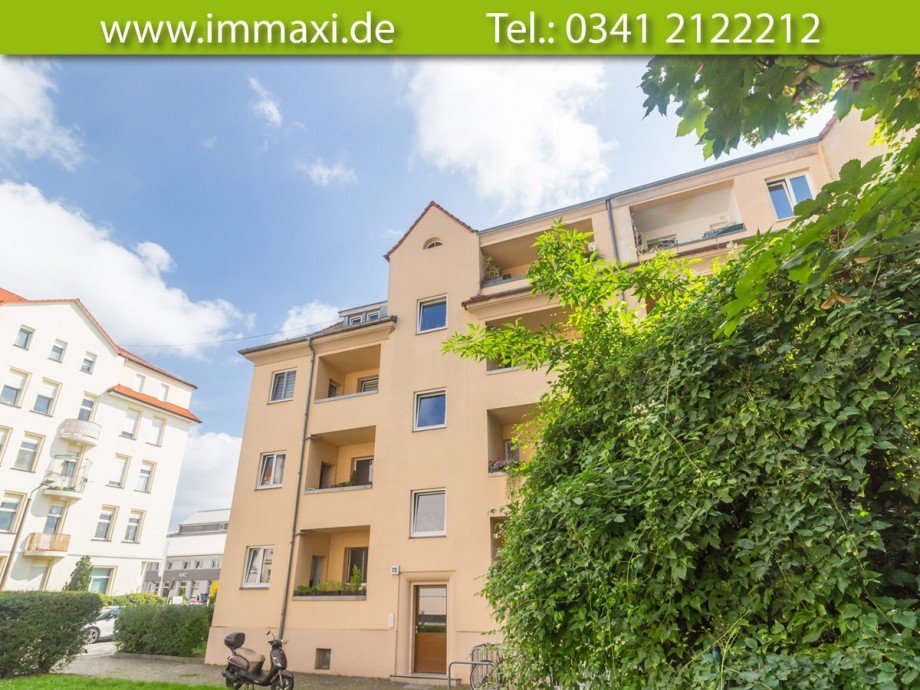 Hinteransicht Etagenwohnung Leipzig