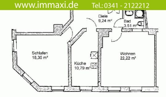 Grundriss Etagenwohnung Leipzig