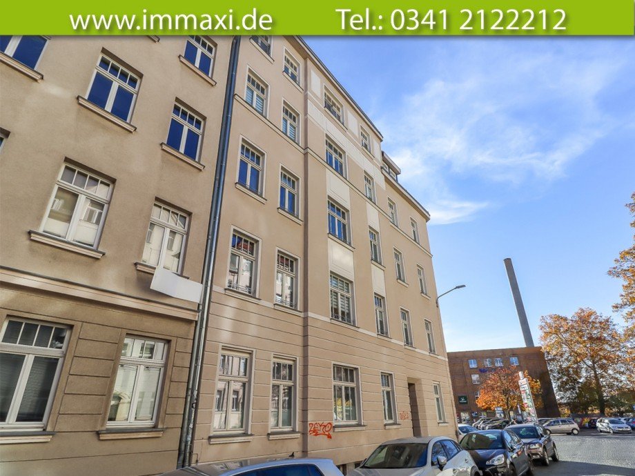 Hausansicht-Stra�enseite-(2) Etagenwohnung Leipzig