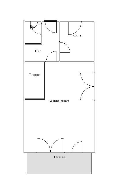 Grundriss Erdgeschoss Reiheneckhaus Taucha
