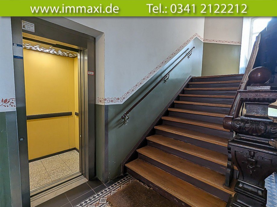 Treppenhaus-Aufzug Etagenwohnung Leipzig-Waldstra�enviertel