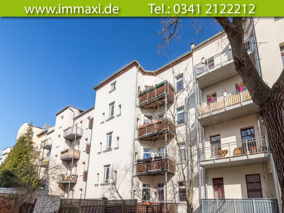 R�ckansicht-Eigentumswohnung-Verkauf-Leipzig Etagenwohnung Leipzig