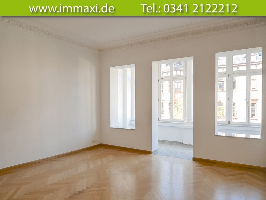 Wohnzimmer Etagenwohnung Leipzig
