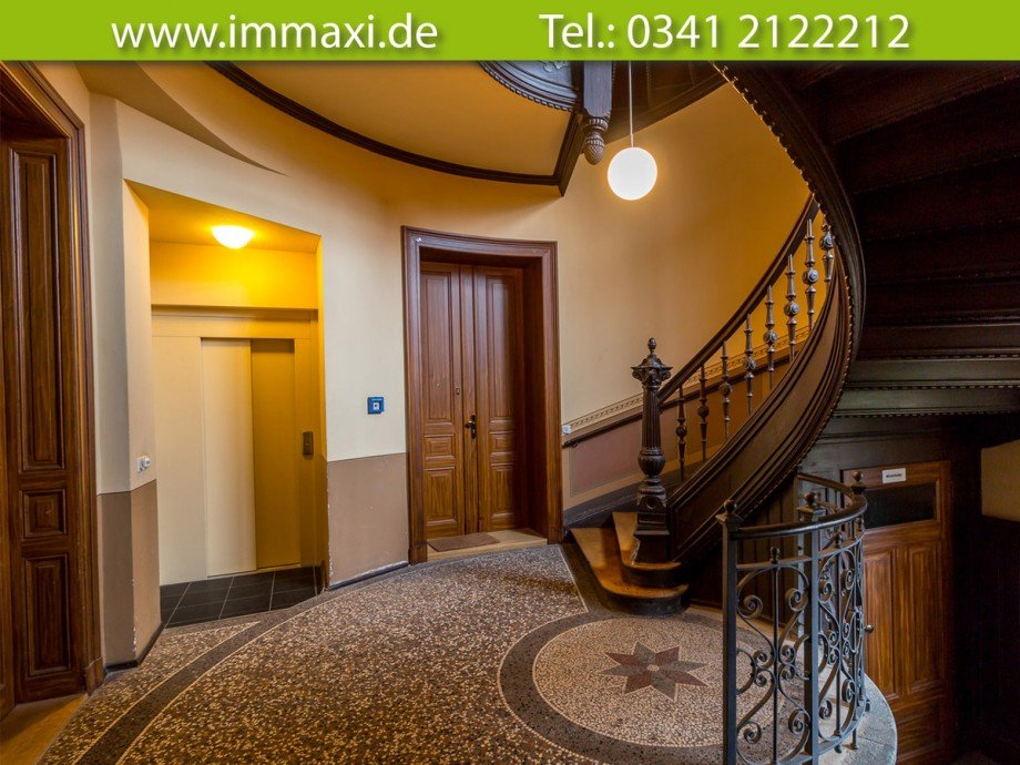 Treppenhaus-EG-Aufzug Dachgeschosswohnung Leipzig